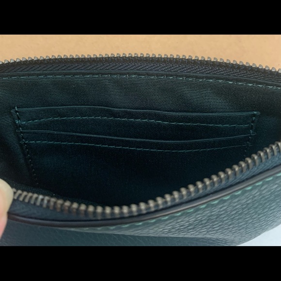 COACH Women’s Corner Zip Wristlet with Horse And Carriage - Picture 3 of 4